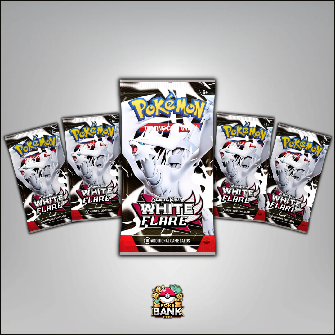 White Flare - 5 Pokémon Booster Packs - Image 4